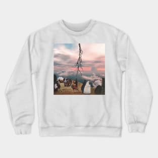 From Above - Surreal/Collage Art Crewneck Sweatshirt